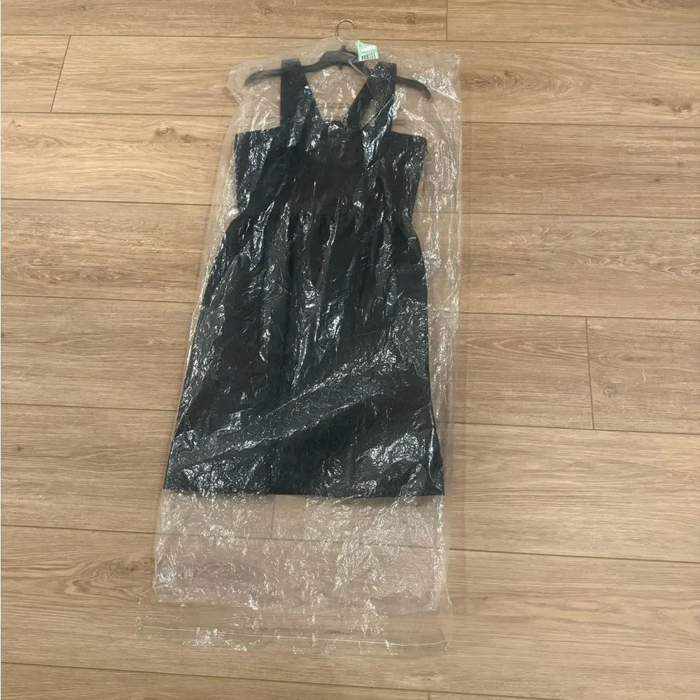 Kate Spade ‘Pave Fit and Flare’ Black Formal Dress with gemmed bow ~ Size: 8